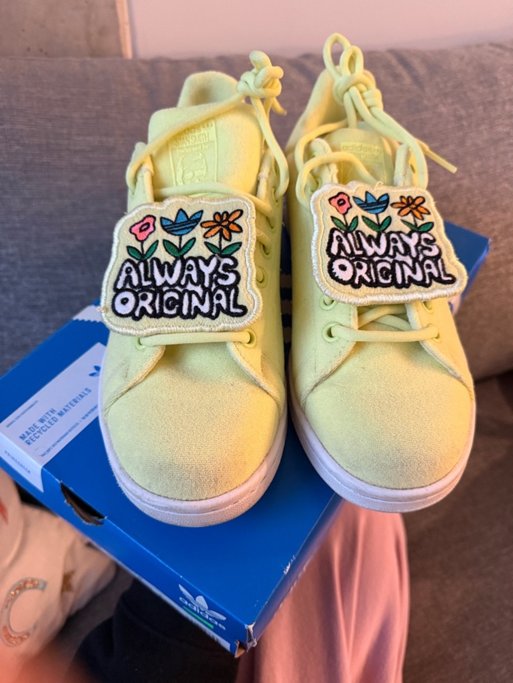 Adidas Stan Smith  'Always Original' Floral Patch Sneakers